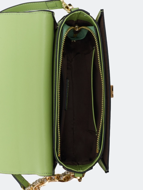 Яркая сумка кросс-боди с акцентной цепью