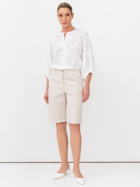 Бермуды из эластичного хлопка