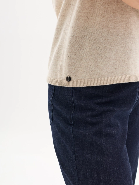 Уютный вязаный топ с ангорой