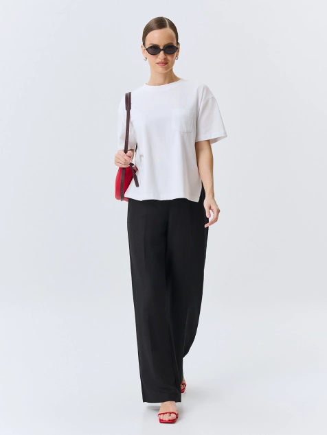 Футболка из 100% мерсеризованного хлопка