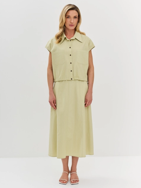 Укороченная блузка из 100% хлопка