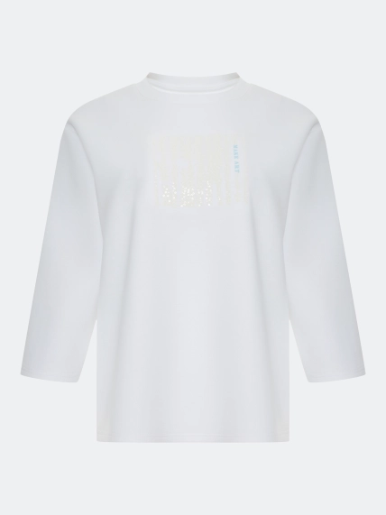 Oversize джемпер с рукавами 3/4