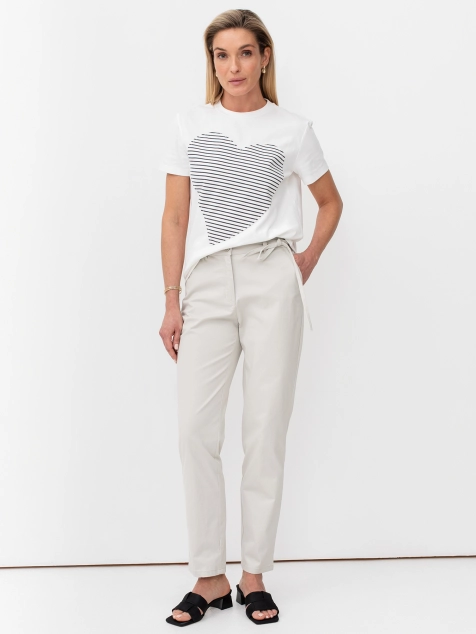 Зауженные брюки чинос из 100% хлопка