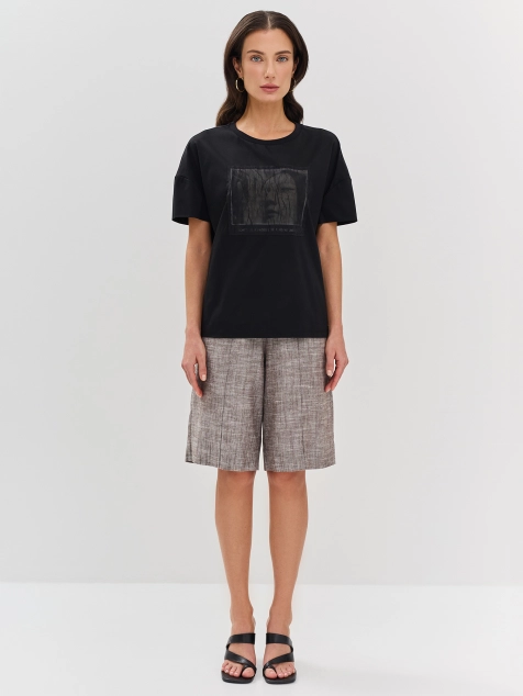 Футболка из  хлопка с 3D принтом