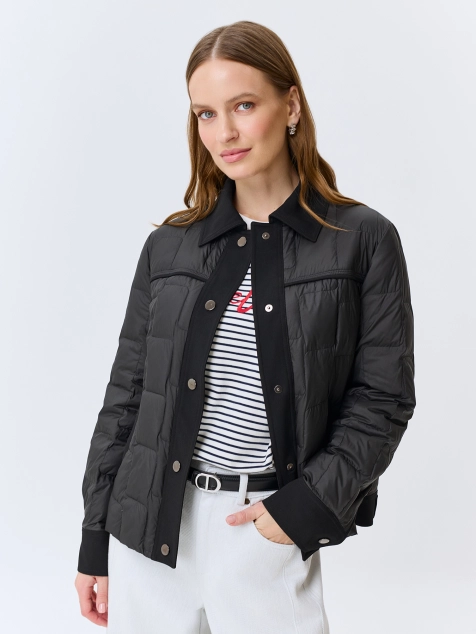 Стеганая куртка на натуральном утеплителе