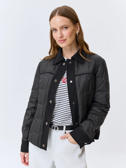 Стеганая куртка на натуральном утеплителе