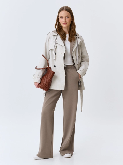 Укороченный тренч из 100% хлопка