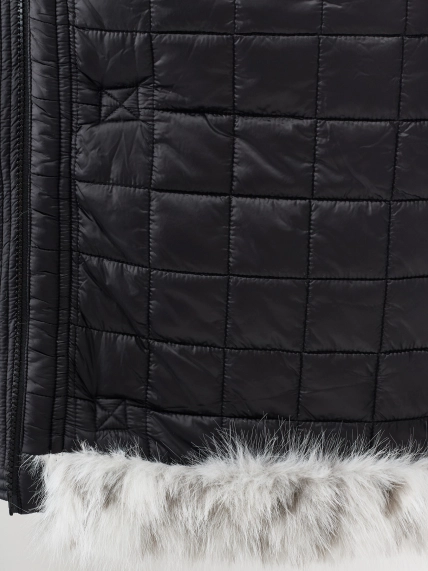 Меховая куртка с анималистичным принтом