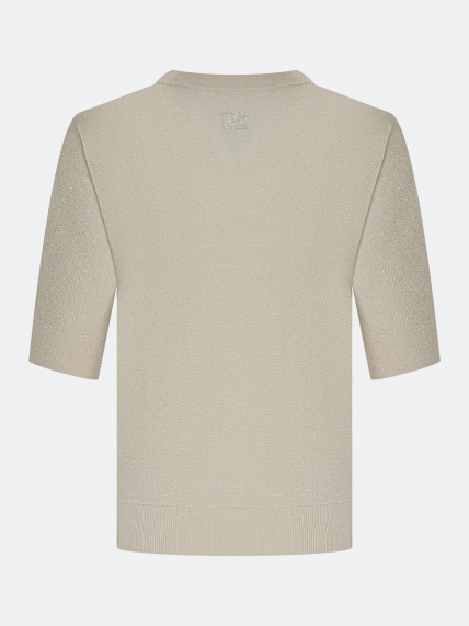 Ажурный джемпер из смесового тенселя