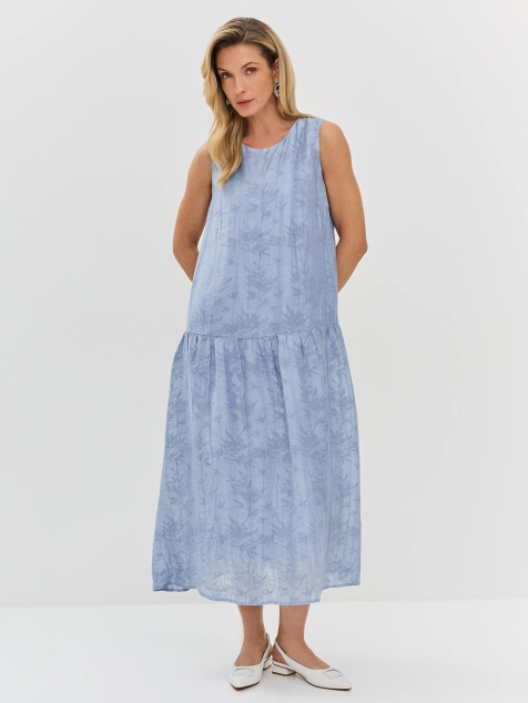 Воздушное платье с флоральным узором