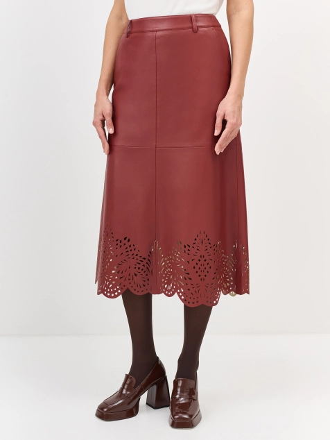 Юбка с ажурной перфорацией
