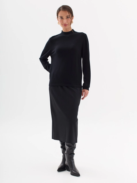 Базовый джемпер из высококачественной пряжи