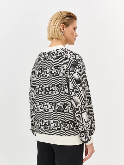 Джемпер с графичным принтом