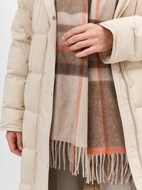 Шарф в клетку из 100% шерсти