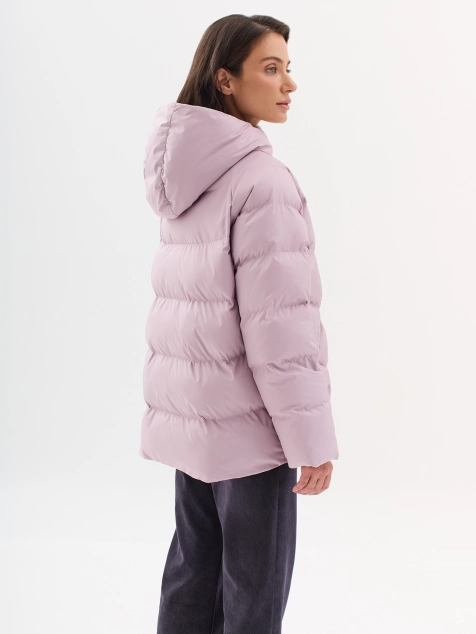 Объемная куртка с капюшоном