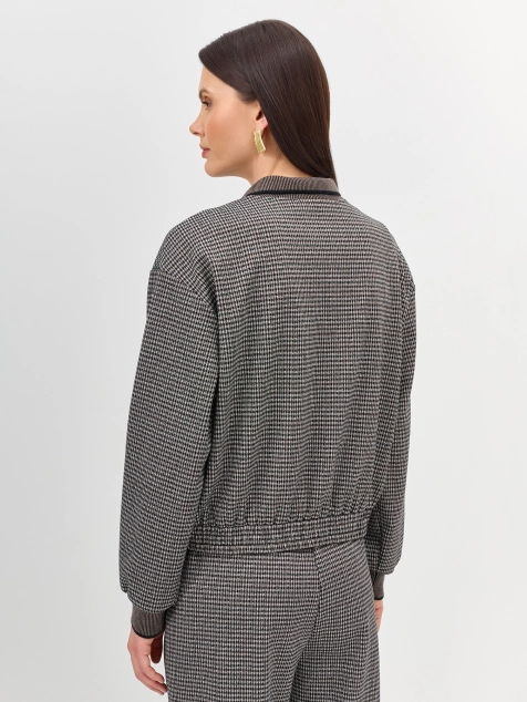 Свободный бомбер в мелкую клетку