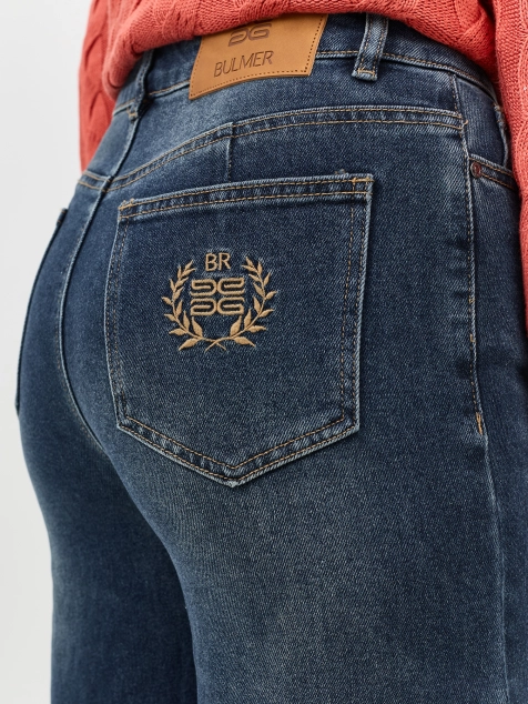 Широкие джинсы с деликатной варкой