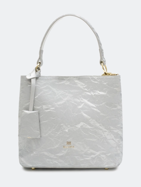 Сумка из кожи с деликатным переливом