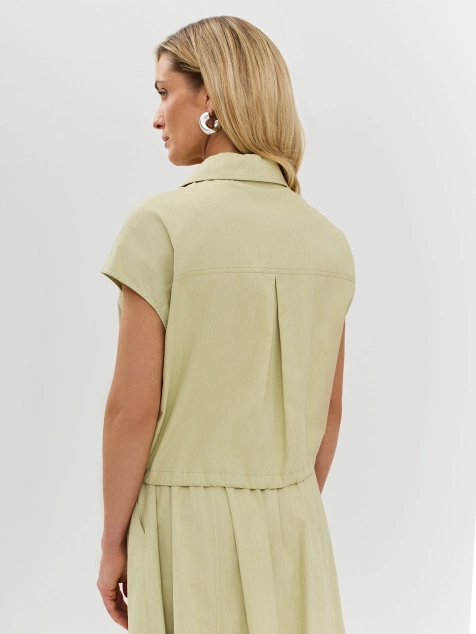 Укороченная блузка из 100% хлопка
