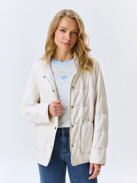 Легкая куртка на натуральном утеплителе