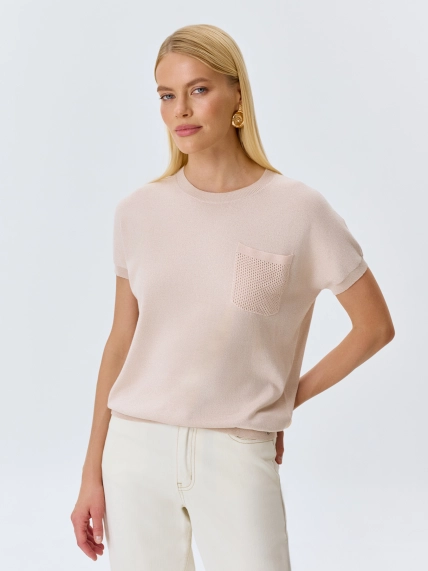 Вязаный джемпер с деликатным люрексом