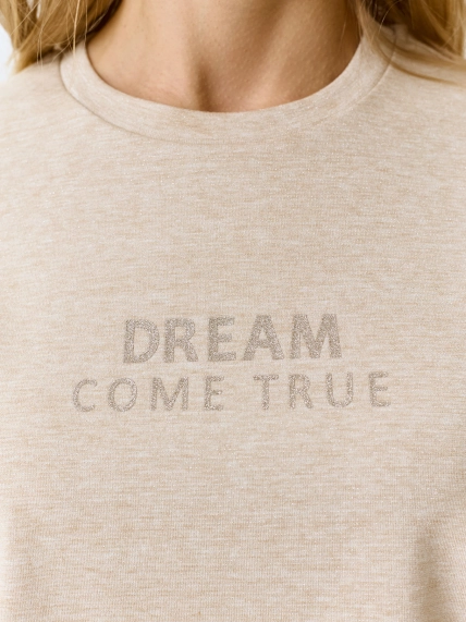 Меланжевая футболка из смесовой вискозы