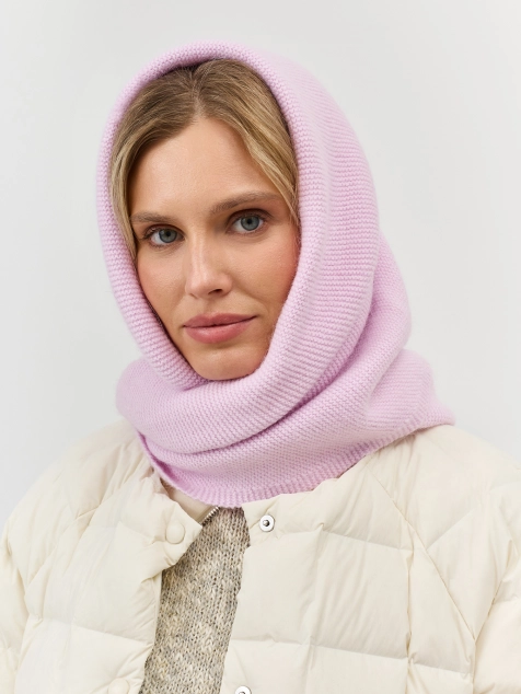 Вязаная косынка с ангорой