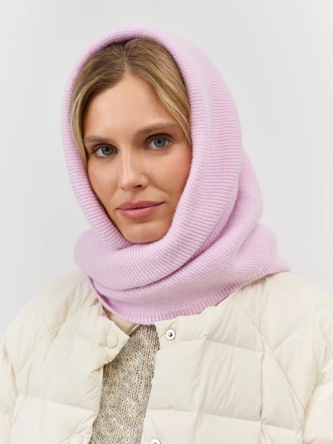 Вязаная косынка с ангорой