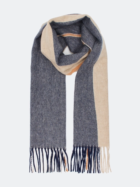 Шарф в клетку из 100% шерсти