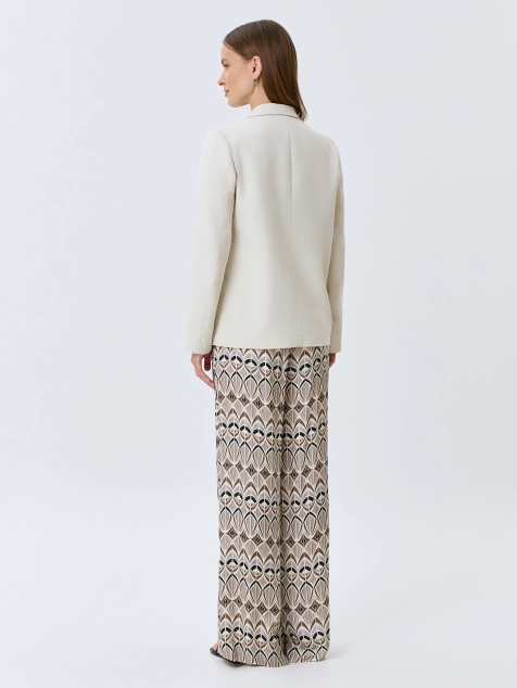 Брюки с геометрическим принтом