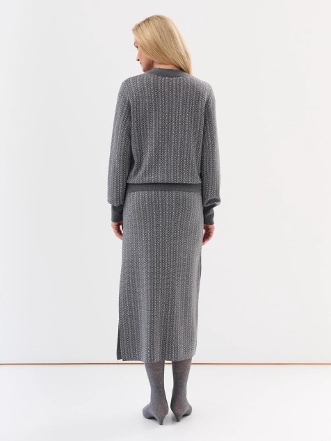 Жаккардовый джемпер с кашемиром