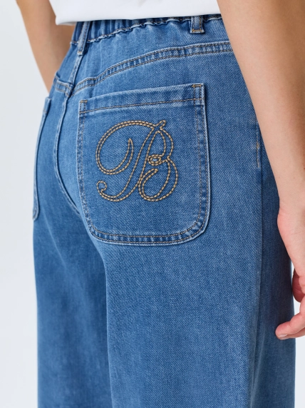 Джинсы Wide leg с лиоцеллем