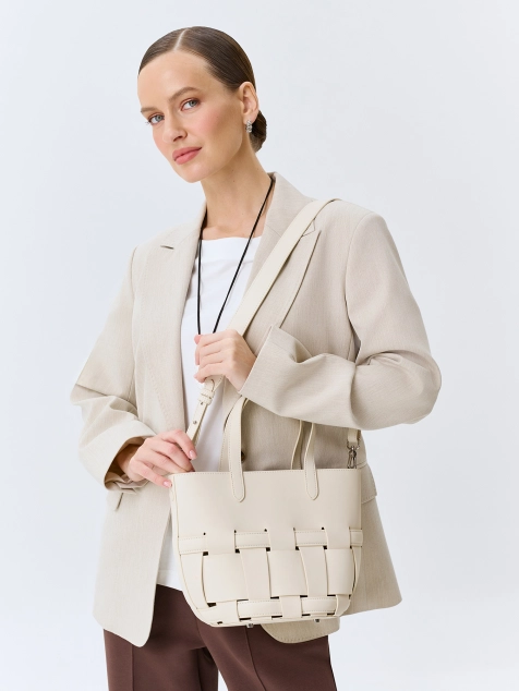 Сумка корзинка с косметичкой в комплекте