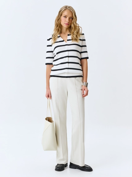 Брюки Boot cut с застроченными стрелками