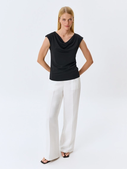 Топ с драпировкой