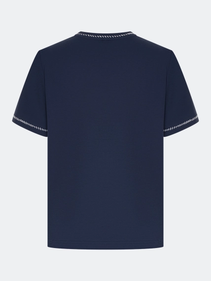 Футболка из 100% хлопка с ручным стежком