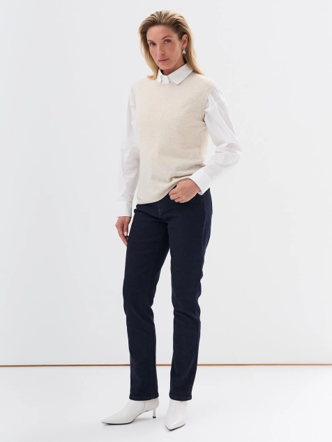 Зауженные джинсы с деликатной варкой