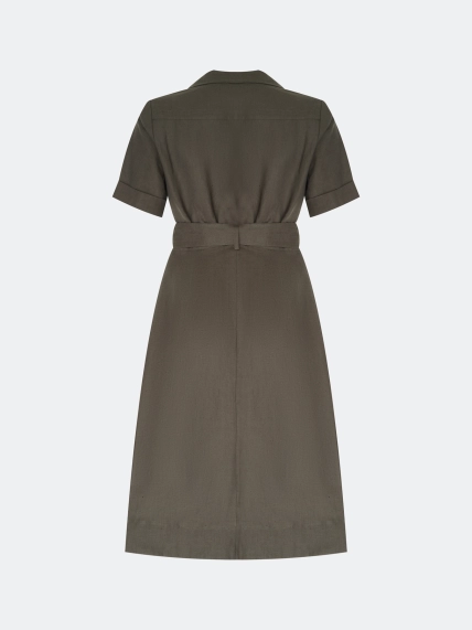 Платье-рубашка из 100% льна