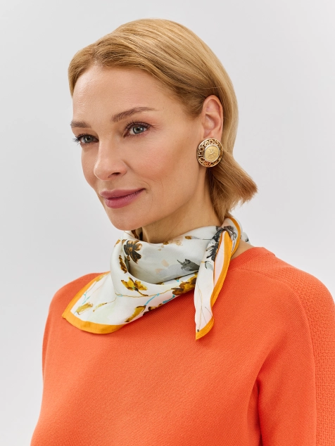 Шейный платок из натурального шелка