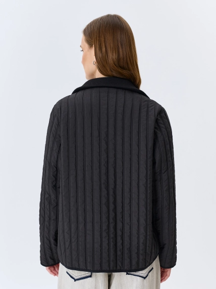 Бомбер с вертикальной стежкой