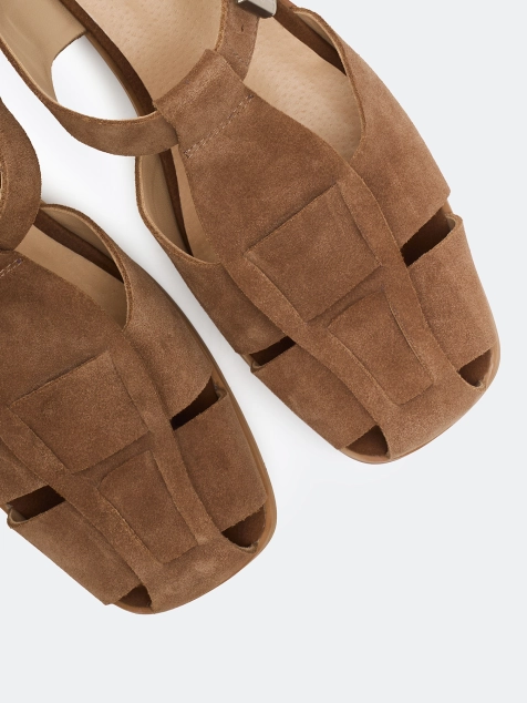 Сандалии из натуральной замши