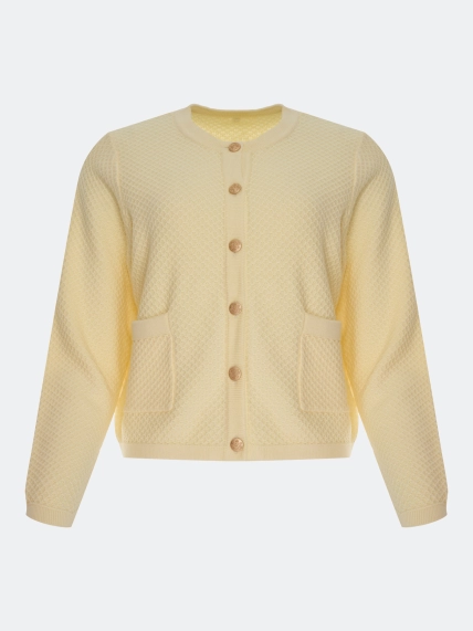 Вязаный кардиган из смесового района