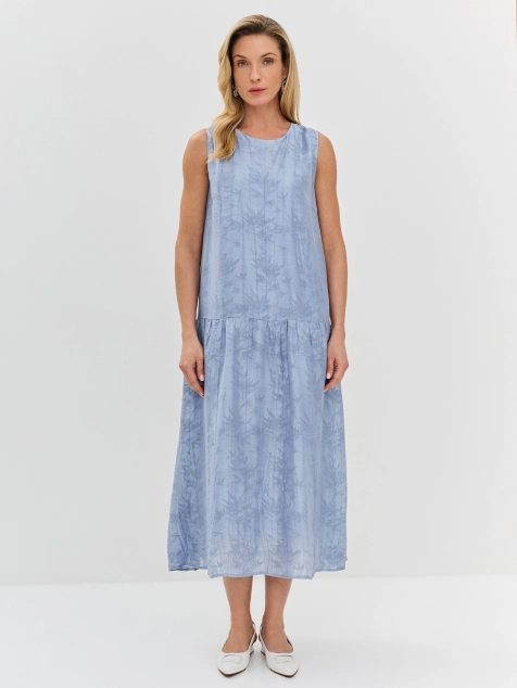 Воздушное платье с флоральным узором