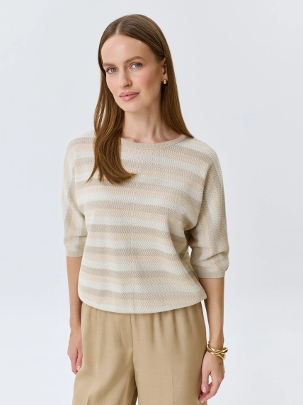 Вязаный джемпер в полоску