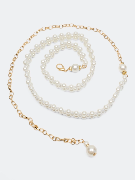 Пояс-цепочка с жемчужинами