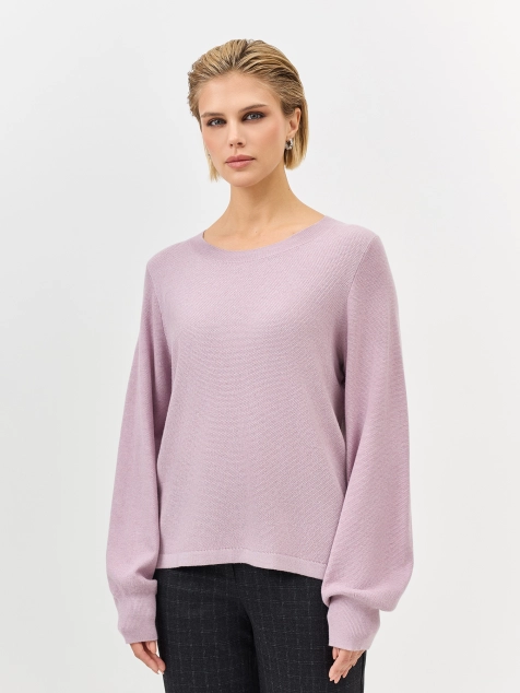 Джемпер с объемными рукавами