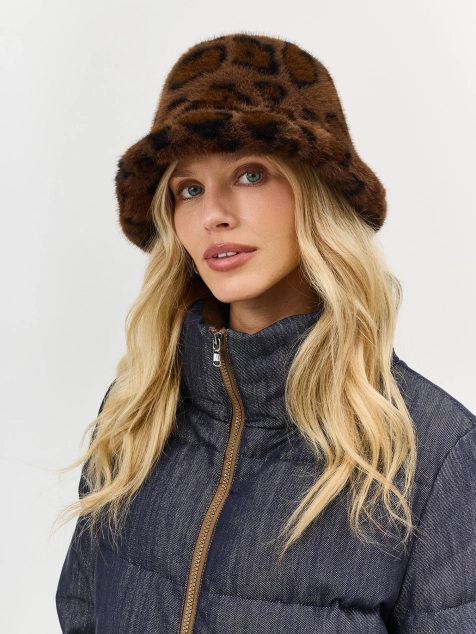 Шляпа с анималистичным принтом