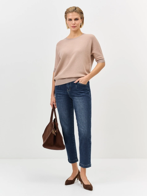 Зауженные джинсы с деликатной варкой