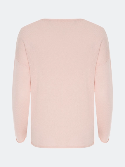 Яркий вязаный джемпер