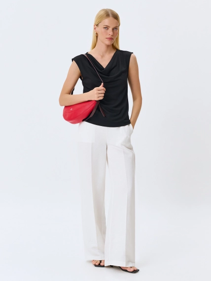 Топ с драпировкой